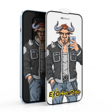 Защитные стёкла iPhone 6/7/8 Plus-Black OX warrior-ESD