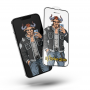 Защитные стёкла iPhone 6/7/8 Plus-Black OX warrior-ESD