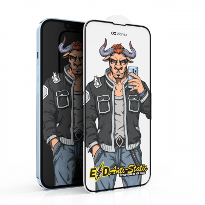 Защитные стёкла iPhone 6/7/8-Black OX warrior-ESD