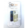 Чехол прозрачный противоударный с кармашком для карт на Iphone 14 Pro