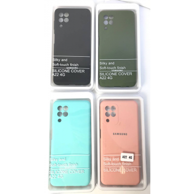 Чехол Silicone Cover на Samsung A22 (4G)