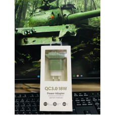 Блок с кабелем QC3.0 18W PD USB+TC (TANK)