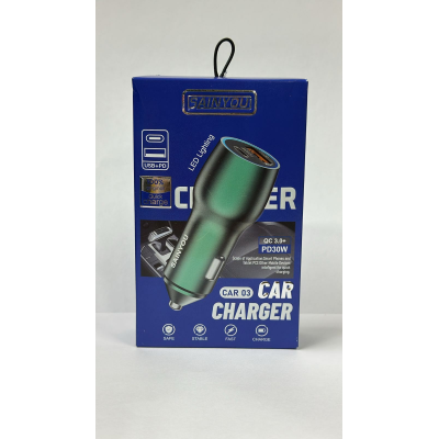 АЗУ SAINYOU CAR-03 (Блок) 38W/USB/Type-C