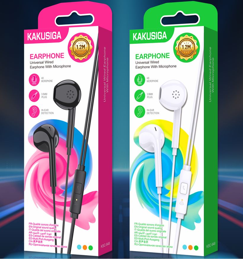 Проводные наушники KAKUSIGA KSC- 848 (Черн./Бел.) Проводные наушники KAKUSIGA KSC- 848 (Черн./Бел.)