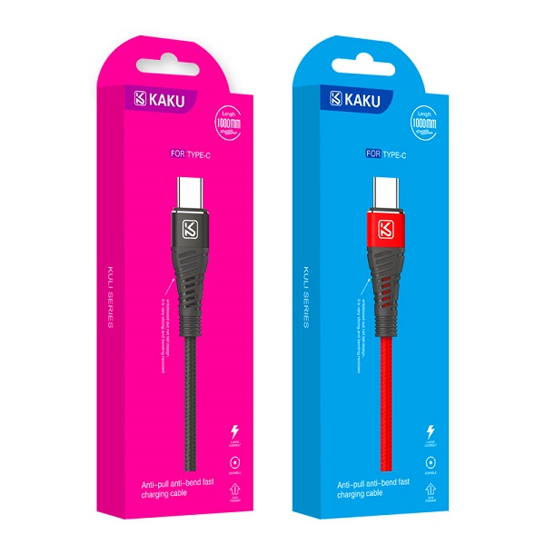 Кабель Type-C KAKUSIGA KSC-298 (Черн./Красн.) Кабель Type-C KAKUSIGA KSC-298 (Черн./Красн.)