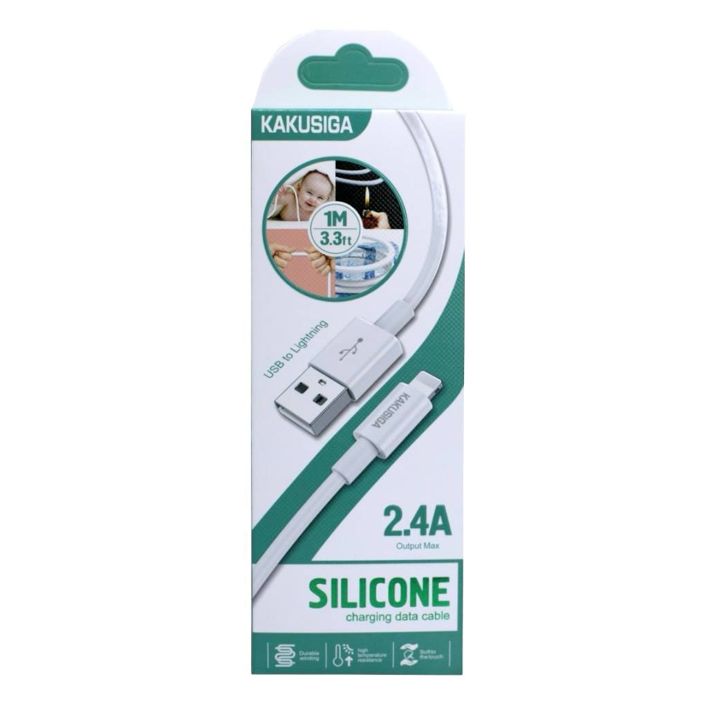 Кабель Lightning KAKUSIGA KSC-952 (Черн./Бел.) Кабель Lightning KAKUSIGA KSC-952 (Черн./Бел.)