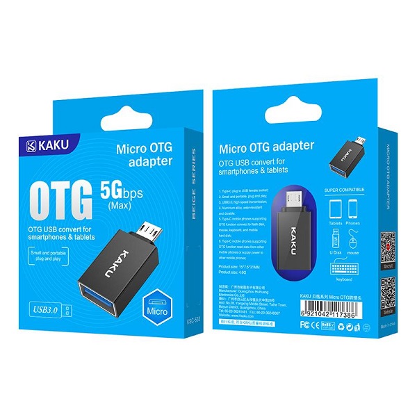 Переходник OTG KAKUSIGA KSC-533 (Micro>USB)