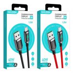 Кабель Type-C KAKUSIGA KSC-599 (Черн.Красн.)