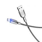 Кабель Type-C KAKUSIGA KSC-375 (Сер./Бел.)