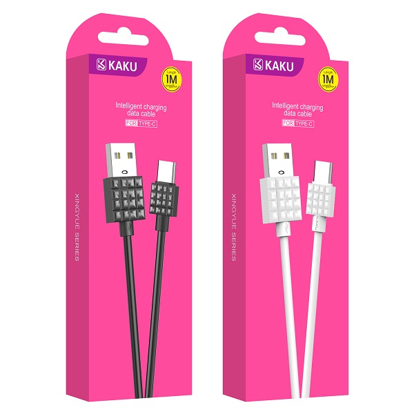 Кабель Type-C KAKUSIGA KSC-328 (Черн./Бел.) Кабель Type-C KAKUSIGA KSC-328 (Черн./Бел.)