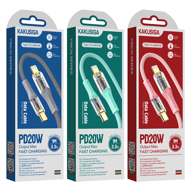 Кабель KAKUSIGA KSC-809 (Type-C to Lightning) Кабель KAKUSIGA KSC-809 (Type-C to Lightning)