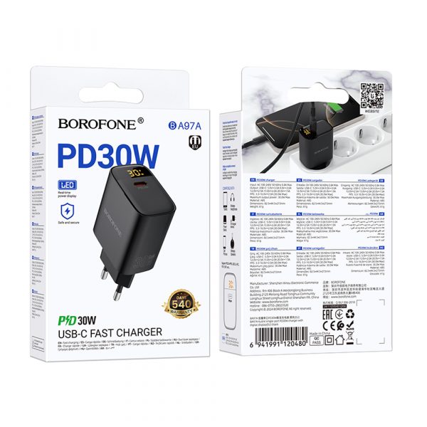 СЗУ Borofone BA97A (блок) СЗУ Borofone BA97A (блок)