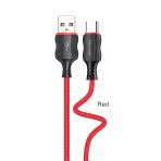 Кабель Type-C KAKUSIGA KSC-807 (Черн./Красн./Синий)