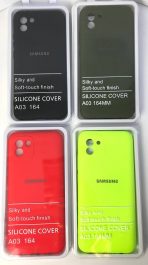 Чехол Silicone Cover на Samsung A03 (164mm)