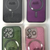 Чехол Magnetic блестящий на Iphone 14 Pro