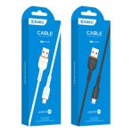 Кабель Lightning KAKUSIGA KSC-300 (2m) (Черн./Бел.)