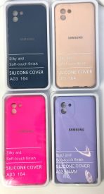 Чехол Silicone Cover на Samsung A03 (164mm)