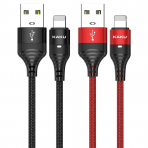 Кабель Lightning KAKUSIGA KSC-327 (Черн./Красн.)