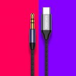 Кабель AUX-Type-C KAKUSIGA KSC-427 (Черн.)