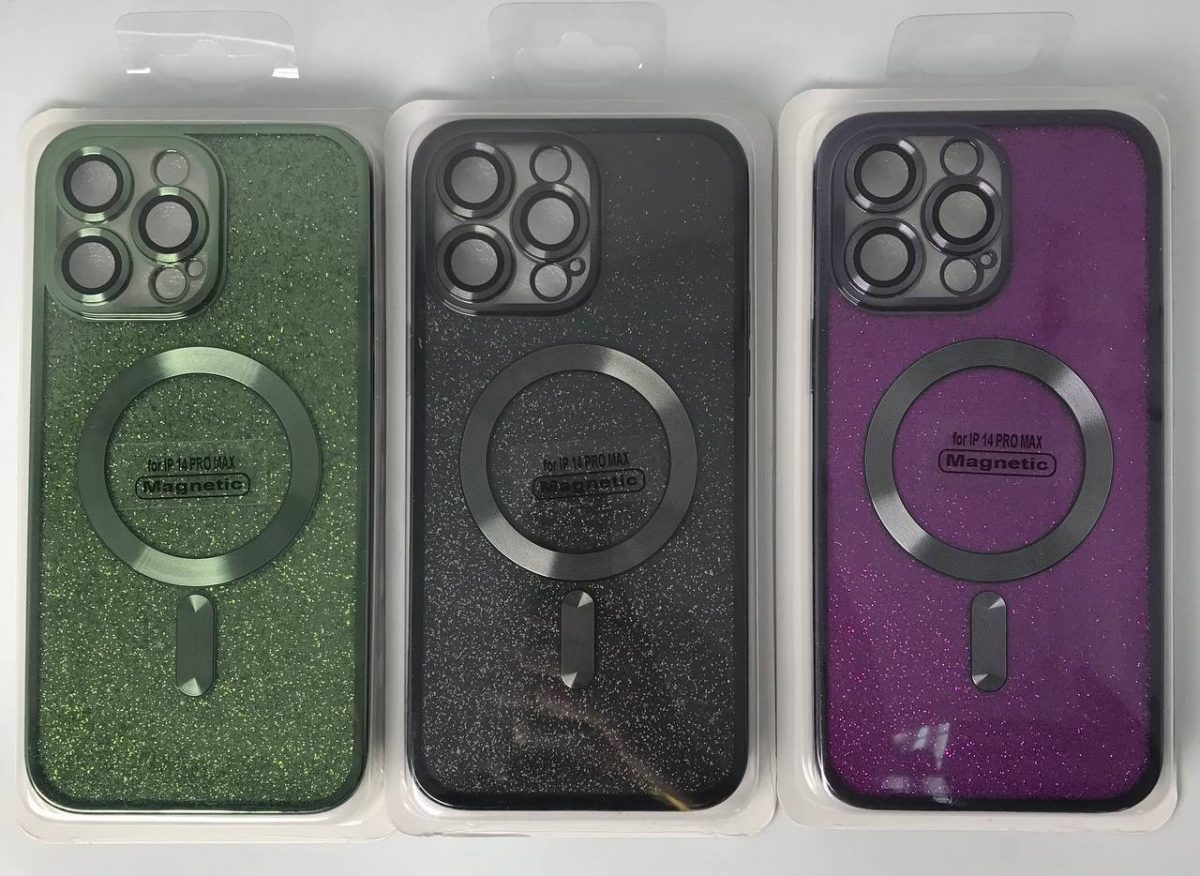 Чехол Magnetic блестящий на Iphone 14 Pro Max