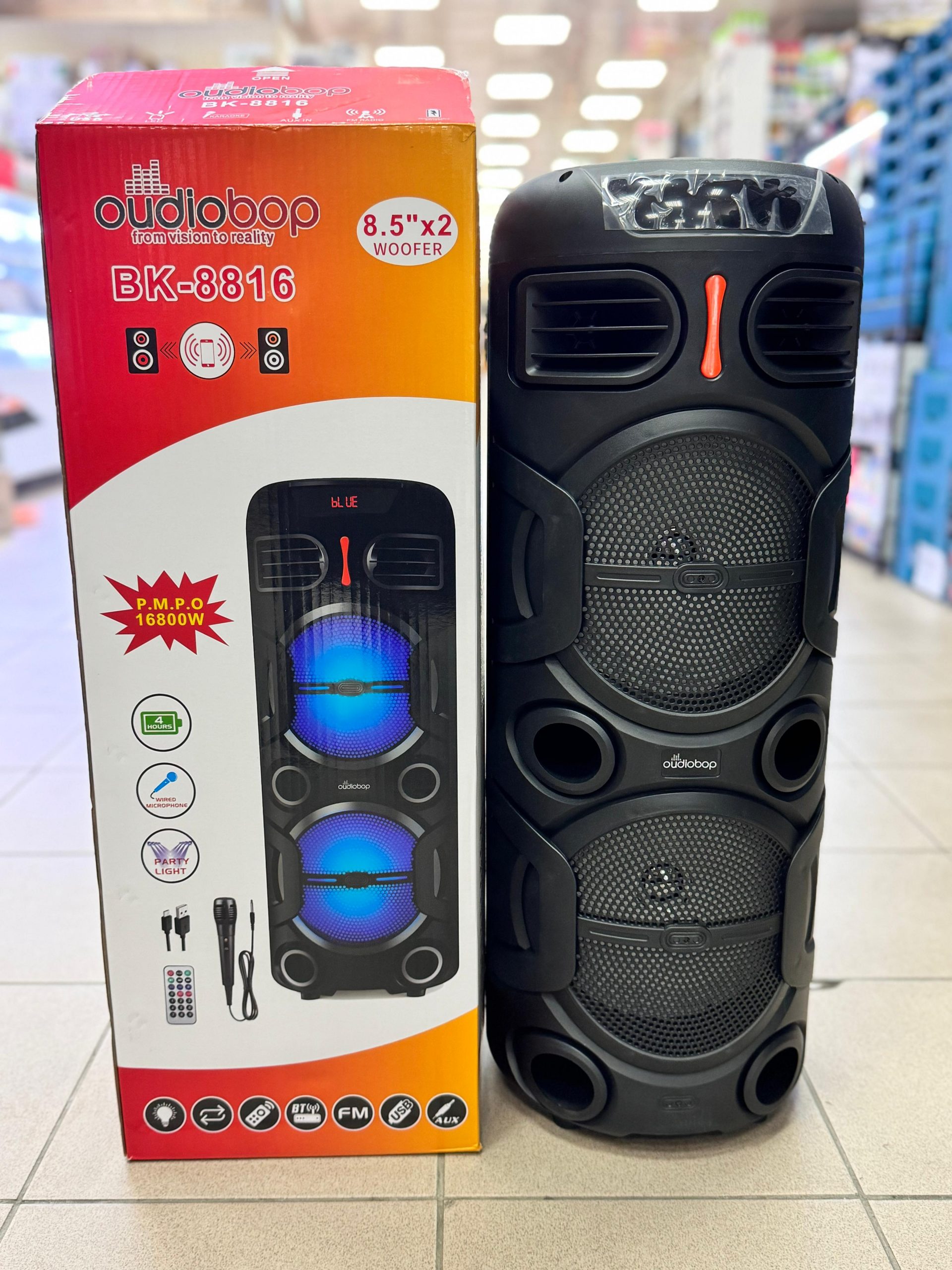 Акустическая колонка oudiobop BK-8816 Акустическая колонка oudiobop BK-8816