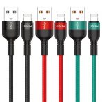 Кабель Lightning KAKUSIGA KSC-431 (Черн./Красн.)