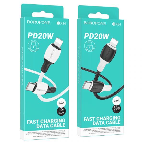 Кабель Borofone BX84 Type-C to Lightning Кабель Borofone BX84 Type-C to Lightning