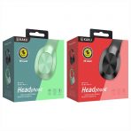 Беспроводные наушники KAKUSIGA KSC-448 (Черн./Зелен.)