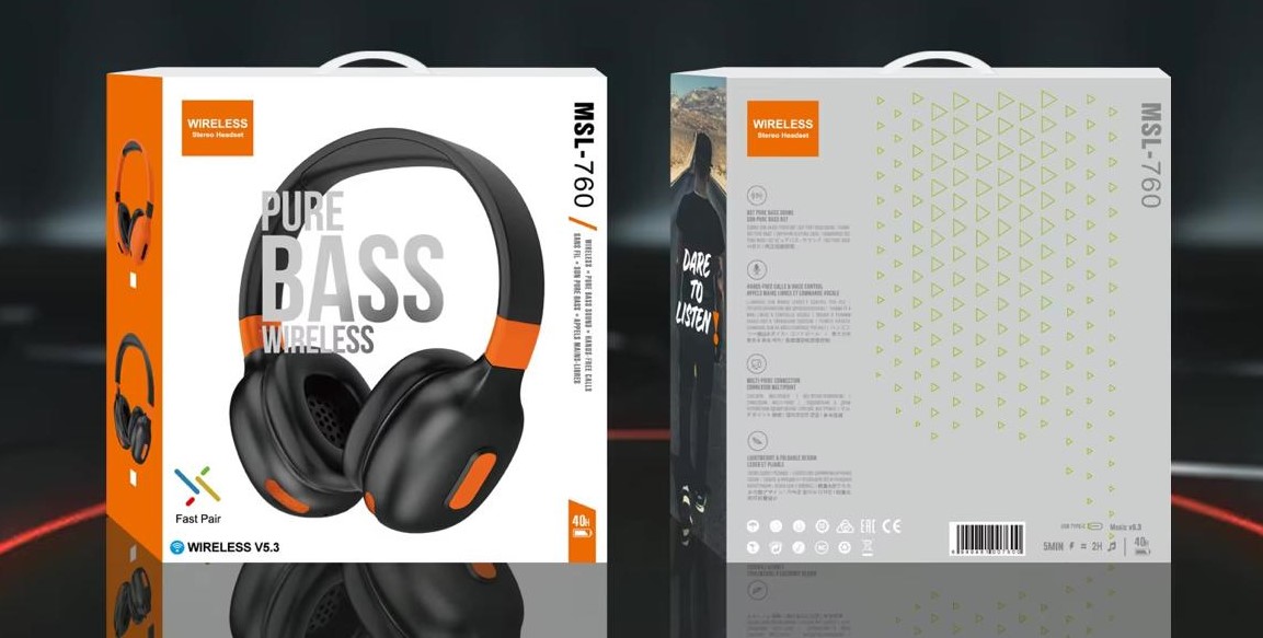 Беспроводные наушники MSL-760 Беспроводные наушники MSL-760