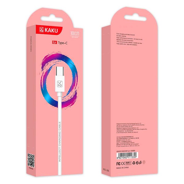 Кабель Type-C KAKUSIGA KSC-285 (Бел.) Кабель Type-C KAKUSIGA KSC-285 (Бел.)