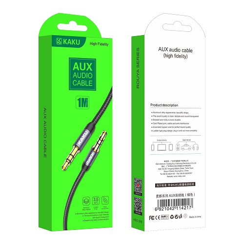 Кабель AUX KAKUSIGA KSC-389 (Черн.) Кабель AUX KAKUSIGA KSC-389 (Черн.)