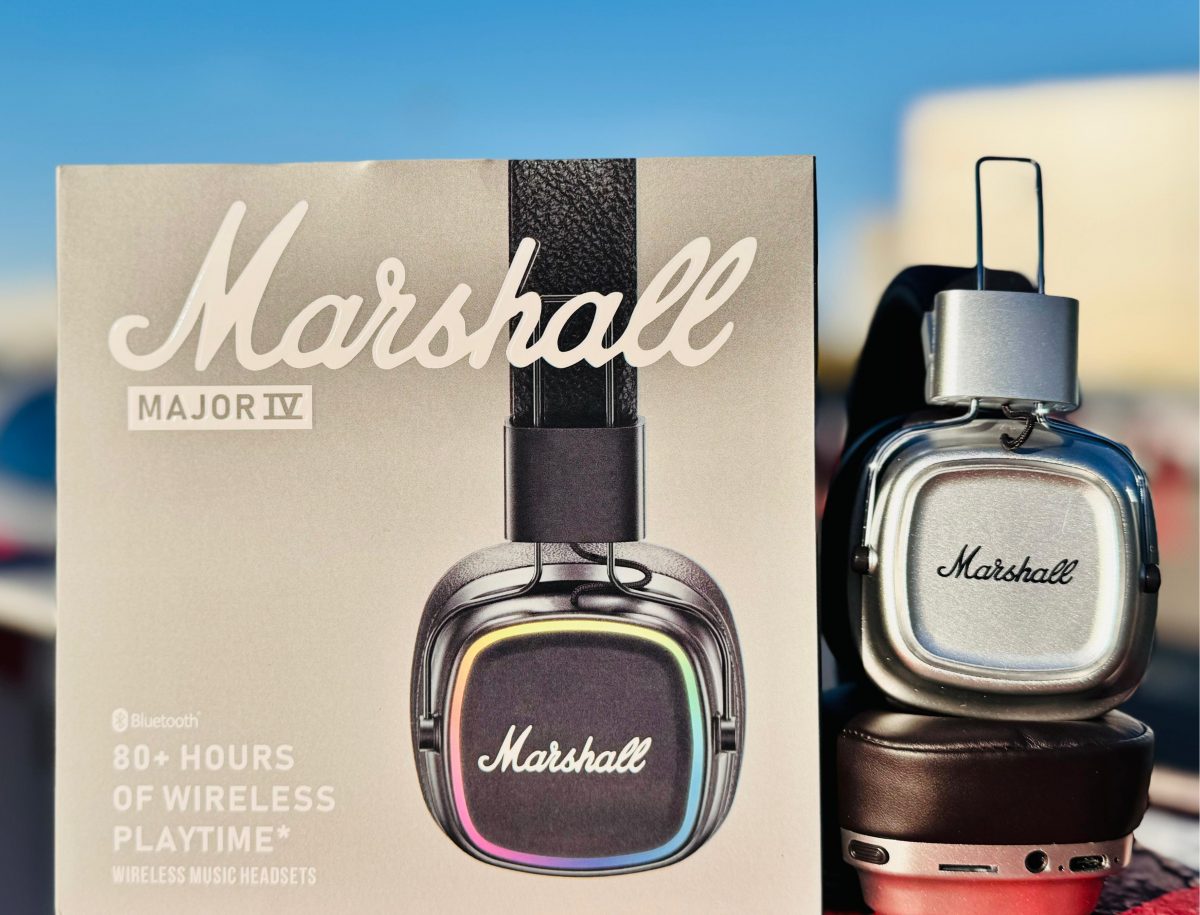 Беспроводные наушники Marshall Major IV (Маршал серебро)