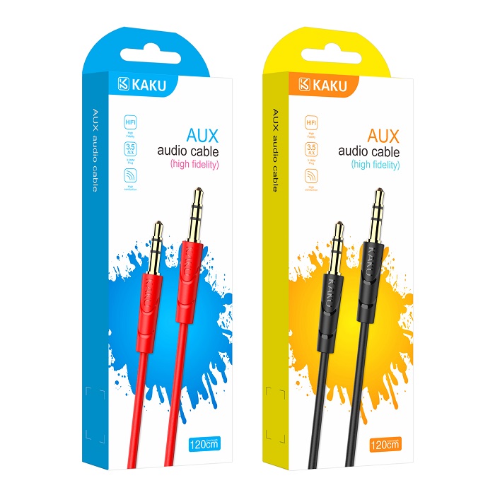 Кабель AUX KAKUSIGA KSC-384 (Черн./Красн.) Кабель AUX KAKUSIGA KSC-384 (Черн./Красн.)