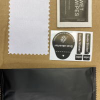 Салфетки+СТИКЕРЫ для стекол (черные)