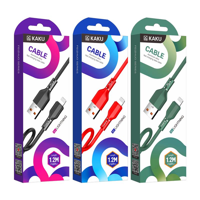 Кабель Lightning KAKUSIGA KSC-452 (Черн./Красн.) Кабель Lightning KAKUSIGA KSC-452 (Черн./Красн.)