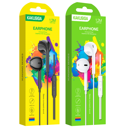 Проводные наушники KAKUSIGA KSC-842 (Черн./Бел.)