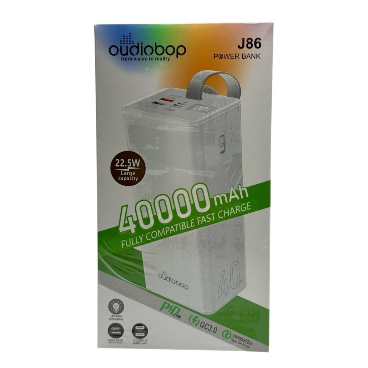 Power Bank 40000mAh oudiobop J86 Power Bank 40000mAh oudiobop J86