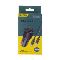 АЗУ KAKUSIGA KSC-678 (Type C - Lightning) 38W (Черн.)