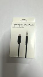 Переходник AUX to lightning черный