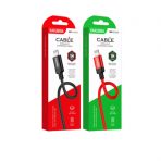 Кабель Lightning KAKUSIGA KSC-652 (Черн./Красн.)