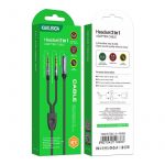 Кабель AUX KAKUSIGA KSC-569 (2 AUX) (Черн.)