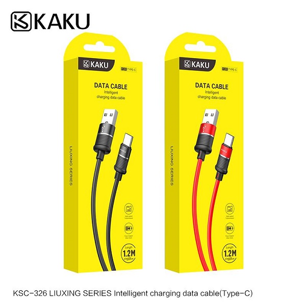 Кабель Type-C KAKUSIGA KSC-326 (Черн./Красн.) Кабель Type-C KAKUSIGA KSC-326 (Черн./Красн.)