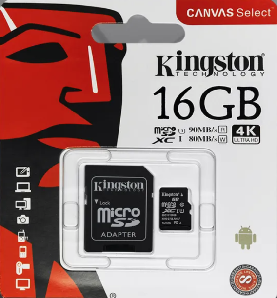 03. KINGSTON Memory Card micro (16G) 03. KINGSTON Memory Card micro (16G)