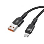 Кабель Lightning KAKUSIGA KSC-431 (Черн./Красн.)