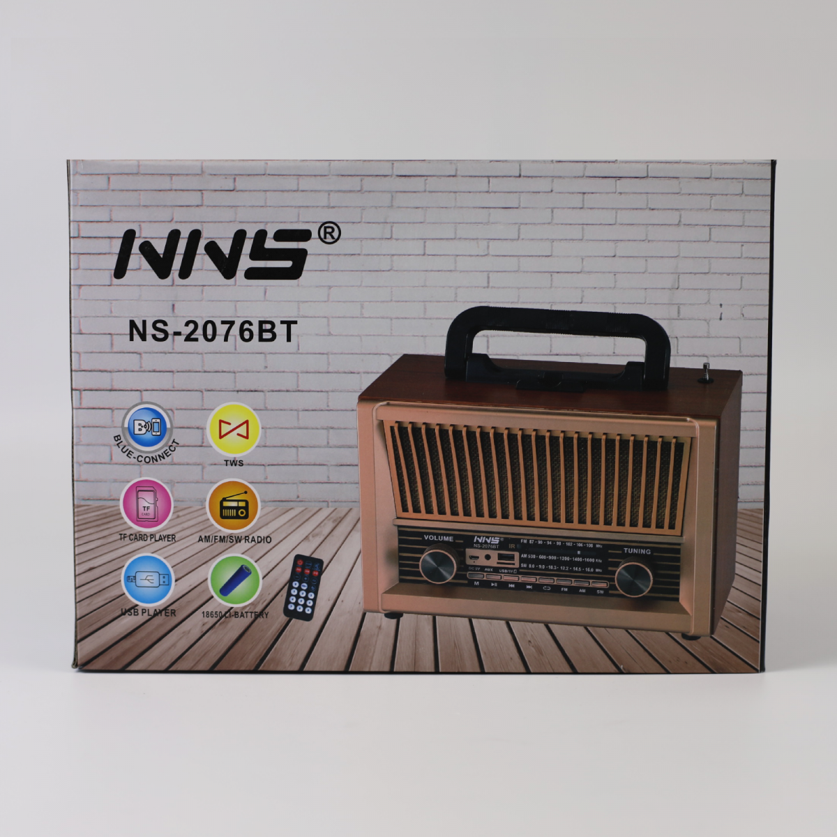 Портативная FM колонка NS-2076BT