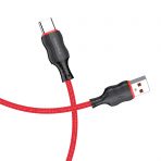 Кабель Type-C KAKUSIGA KSC-807 (Черн./Красн./Синий)