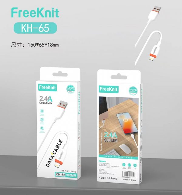 Кабель FreeKnit lightning KH-65