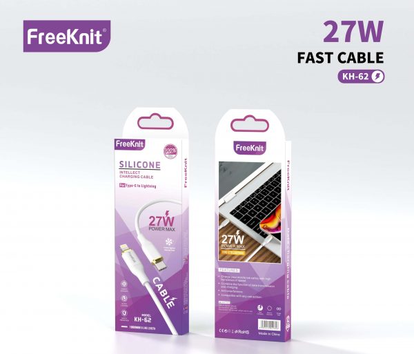 Кабель FreeKnit Type-C to lightning KH-62