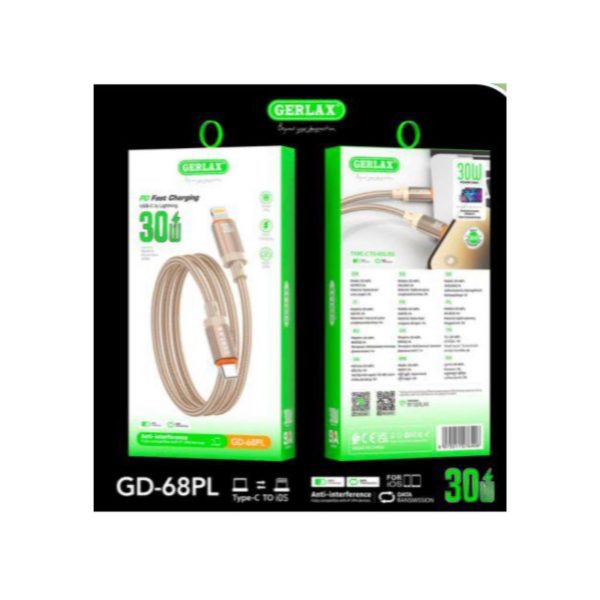 Кабель GERLAX lightning GD68 (1м) Кабель lightning GD68 (1м)