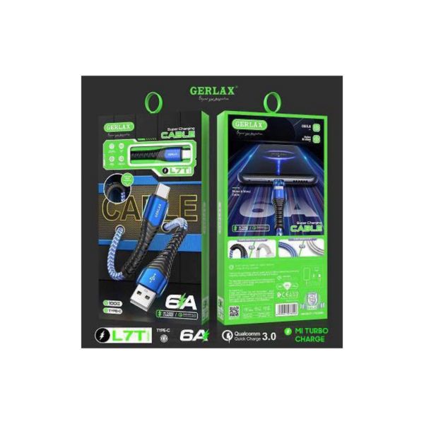 Кабель GERLAX lightning L7 (1м)